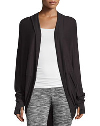 Marc Ny Performance Luxe Hooded Cocoon Cardigan Black