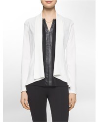 Calvin Klein Modified Shawl Collar Open Front Jacket