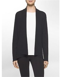 Calvin Klein Modified Shawl Collar Open Front Jacket