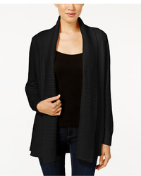Charter Club Petite Shawl Collar Textured Open Front Cardigan Only At Macys