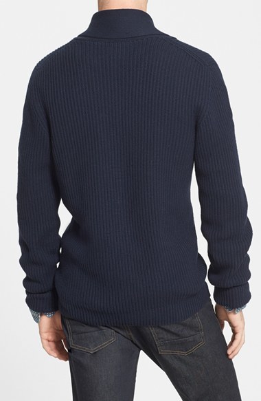 Lacoste Rib Knit Shawl Collar Cardigan, $295 | Nordstrom | Lookastic