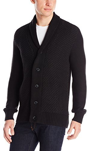Geschikt Drink water luchthaven Calvin Klein Tweed Stitched Shawl Collar Cardigan Sweater, $108 |  Amazon.com | Lookastic