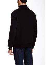 Calvin Klein Long Sleeve Solid Quilted Fleece Shawl Sweater
