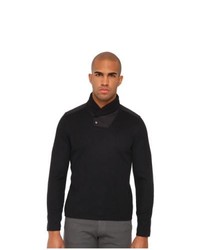 Michael Kors Collection Michl Kors Collection Tech Rib Shawl Sweater Black