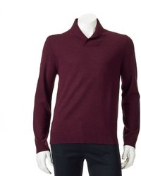 Apt. 9 Modern Fit Solid Merino Shawl Collar Sweater