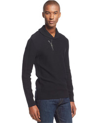 INC International Concepts Say Anything Shawl Collar Sweater