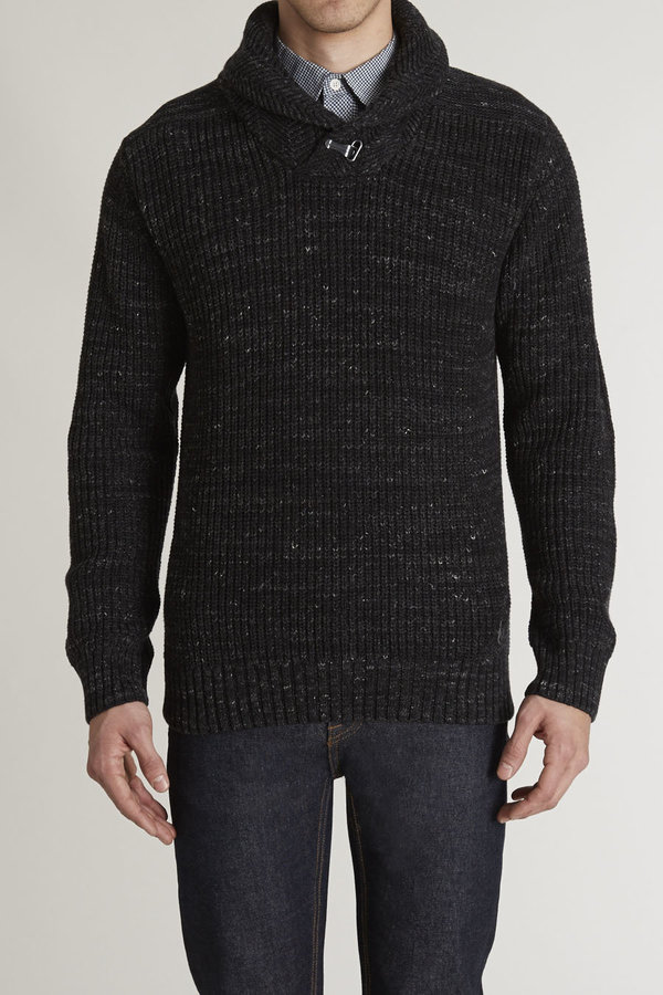 Trash Nouveau Shawl Neck Sweater, $99 | JackThreads | Lookastic