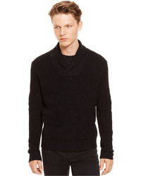 Kenneth Cole Reaction Waffle Knit Shawl Collar Sweater
