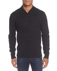 Schott NYC Waffle Knit Thermal Wool Blend Pullover