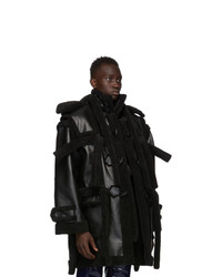 Ottolinger Black Vegan Teddy Duffle Coat