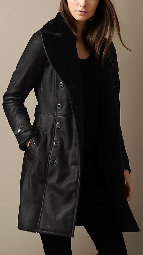 Burberry Shearling Trench Coat, $2,595 | Burberry | Lookastic