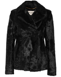 Saint Laurent Shearling Coat Black