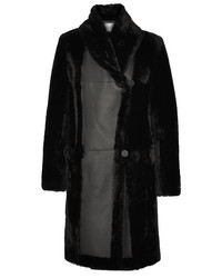 Max Mara Shearling Coat Black