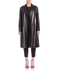 Lafayette 148 New York Tissue Weight Milana Leather Shearling Coat