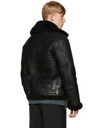 Acne Studios Black Ian Shearling Jacket