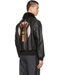 Burberry Black Leather Ketton Jacket