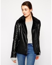 Blank NYC Jacket With Faux Fur Collar