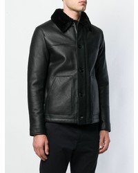 Theory Buttoned Shearling Jacket