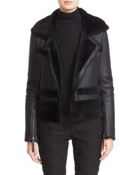 St. John Collection Genuine Shearling Jacket