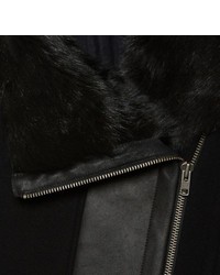 Helmut Lang Inclusion Fur Collar Jacket