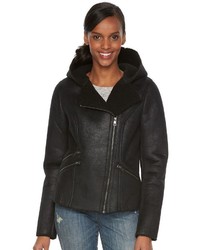 Levi's Hooded Faux Shearling Jacket