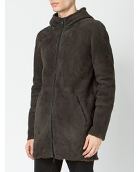 Giorgio Brato Hooded Zipped Coat