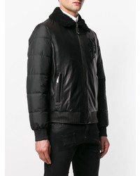Philipp Plein Leather Padded Jacket