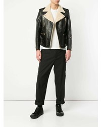 Black Means Off Centre Zipped Jacket