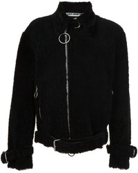 Off-White Shearling Biker Jacket