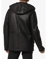 Yves Salomon Reversible Hooded Shearling Jacket