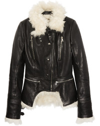 Alexander McQueen Shearling And Leather Biker Jacket