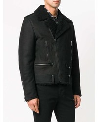 Saint Laurent Shearling Biker Jacket