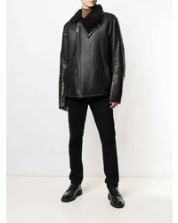 Isaac Sellam Experience Shearling Lined Leather Jacket