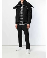 Les Hommes Structured Shearling Jacket