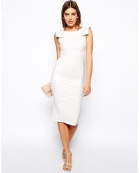 Asos Collection Pencil Dress With Fold Sleeve Detail