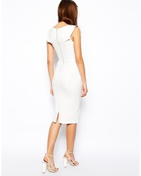 Asos Collection Pencil Dress With Fold Sleeve Detail