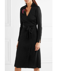 Diane von Furstenberg Cybil Jersey Wrap Dress Black