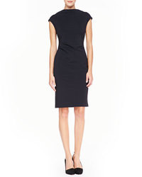 Ivy & Blu Cowl Neck Sheath Dress Black, $175 | Neiman Marcus ...