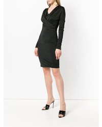 Versace Jeans Long Sleeve Fitted Dress