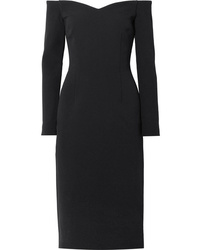 Rebecca Vallance Mondrian Off The Shoulder Crepe Midi Dress