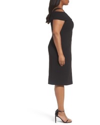 Adrianna Papell Plus Size Cold Shoulder Sheath Dress