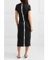 Paco Rabanne Printed Cotton Jersey Midi Dress