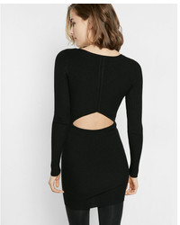 Express Ribbed Cut Out Back Dress