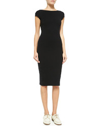 The Row Scoop Back Fitted Jersey Dress