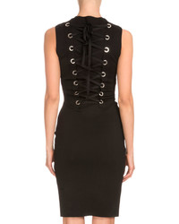 Givenchy Sleeveless Corset Back Sheath Dress Black
