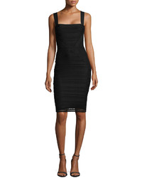 Tracy Reese Square Neck Lace Sheath Dress