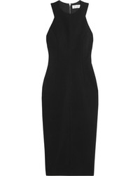 Victoria Beckham Stretch Jersey Midi Dress Black