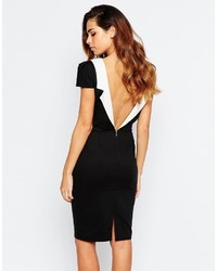 Paper Dolls Tuxedo Pencil Dress With Open Back
