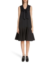 JW Anderson Bow Detail Exaggerated Hem Dress