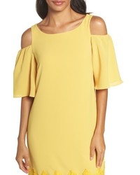 Adrianna Papell Cold Shoulder Shift Dress